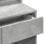 Tocador con luces LED gris hormigón 80x41x144,5 cm by , Bedroom Dressers - Ref: Foro24-848181, Price: 111,97 €, Discount: %