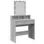 Tocador con luces LED color gris Sonoma 80x41x144,5 cm de , Tocadores para dormitorios - Ref: Foro24-848183, Precio: 112,15 €...