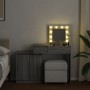Tocador con luces LED gris sonoma 115x37x110,5 cm by , Bedroom Dressers - Ref: Foro24-848232, Price: 123,03 €, Discount: %