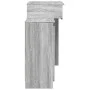 Frisiertisch mit LED-Lichtern in Sonoma-Grau 115x37x110,5 cm. von , Schlafzimmerkommoden - Ref: Foro24-848232, Preis: 120,56 ...