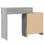 Frisiertisch mit LED-Lichtern in Sonoma-Grau 115x37x110,5 cm. von , Schlafzimmerkommoden - Ref: Foro24-848232, Preis: 120,56 ...