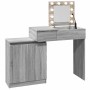 Frisiertisch mit LED-Lichtern in Sonoma-Grau 115x37x110,5 cm. von , Schlafzimmerkommoden - Ref: Foro24-848232, Preis: 123,03 ...