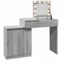 Frisiertisch mit LED-Lichtern in Sonoma-Grau 115x37x110,5 cm. von , Schlafzimmerkommoden - Ref: Foro24-848232, Preis: 120,56 ...