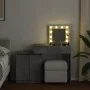 Tocador con luces LED gris hormigón 115x37x110,5 cm by , Bedroom Dressers - Ref: Foro24-848230, Price: 121,25 €, Discount: %