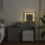 Tocador con luces LED gris hormigón 115x37x110,5 cm von , Schlafzimmerkommoden - Ref: Foro24-848230, Preis: 123,41 €, Rabatt: %