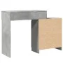 Tocador con luces LED gris hormigón 115x37x110,5 cm by , Bedroom Dressers - Ref: Foro24-848230, Price: 121,25 €, Discount: %