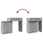 Tocador con luces LED gris hormigón 115x37x110,5 cm von , Schlafzimmerkommoden - Ref: Foro24-848230, Preis: 123,41 €, Rabatt: %