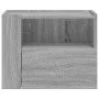 Mesita de noche de pared color gris Sonoma 45x30x35 cm by , Nightstands - Ref: Foro24-848321, Price: 39,66 €, Discount: %