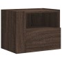 Mesita de noche de pared marrón roble 45x30x35 cm by , Nightstands - Ref: Foro24-848323, Price: 40,20 €, Discount: %