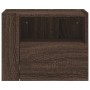 Mesita de noche de pared marrón roble 45x30x35 cm by , Nightstands - Ref: Foro24-848323, Price: 40,20 €, Discount: %
