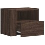 Mesita de noche de pared marrón roble 45x30x35 cm by , Nightstands - Ref: Foro24-848323, Price: 40,20 €, Discount: %