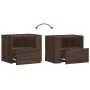 Mesita de noche de pared marrón roble 45x30x35 cm de , Mesitas de noche - Ref: Foro24-848323, Precio: 39,66 €, Descuento: %