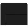 Mesitas de noche de pared 2 unidades negra 45x30x35 cm de , Mesitas de noche - Ref: Foro24-848328, Precio: 74,95 €, Descuento: %