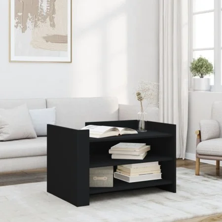 Mesa de centro madera de ingeniería negra 80x50x50 cm by , Coffee table - Ref: Foro24-848340, Price: 61,71 €, Discount: %