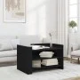 Mesa de centro madera de ingeniería negra 80x50x50 cm by , Coffee table - Ref: Foro24-848340, Price: 61,71 €, Discount: %