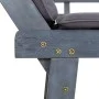 Garden bench with cushions 2 in 1 190 cm gray acacia wood by vidaXL, garden benches - Ref: Foro24-312119, Price: 291,85 €, Di...