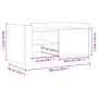 Mesa de centro de madera de ingeniería negra 100x50x50 cm von , Couchtisch - Ref: Foro24-848361, Preis: 77,69 €, Rabatt: %