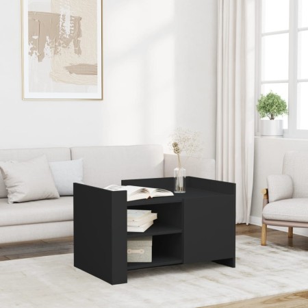 Mesa de centro madera de ingeniería negra 80x50x50 cm by , Coffee table - Ref: Foro24-848354, Price: 67,06 €, Discount: %