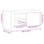 Mitteltisch aus grauem Beton-Ingenieurholz, 100x50x50 cm. von , Couchtisch - Ref: Foro24-848363, Preis: 76,50 €, Rabatt: %