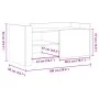 Mitteltisch aus grauem Beton-Ingenieurholz, 100x50x50 cm. von , Couchtisch - Ref: Foro24-848363, Preis: 75,58 €, Rabatt: %