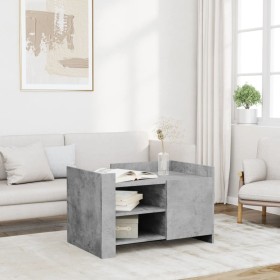Mesa de centro madera de ingeniería gris hormigón 80x50x50 cm by , Coffee table - Ref: Foro24-848356, Price: 66,60 €, Discoun...