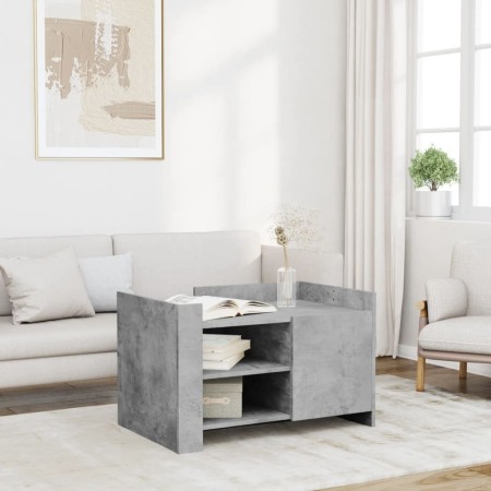 Mesa de centro madera de ingeniería gris hormigón 80x50x50 cm de , Mesas de centro - Ref: Foro24-848356, Precio: 66,60 €, Des...