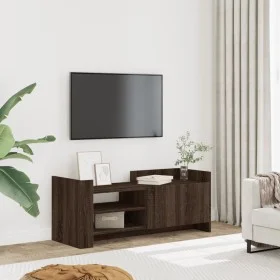 Mueble TV madera contrachapada color marrón roble 100x35x40 cm by , TV Furniture - Ref: Foro24-848380, Price: 64,78 €, Discou...