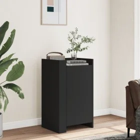 Aparador de madera de ingeniería negro 45x35x75 cm by , Sideboards - Ref: Foro24-848396, Price: 84,52 €, Discount: %