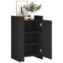 Aparador de madera de ingeniería negro 45x35x75 cm by , Sideboards - Ref: Foro24-848396, Price: 86,96 €, Discount: %