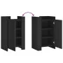 Aparador de madera de ingeniería negro 45x35x75 cm de , Aparadores - Ref: Foro24-848396, Precio: 84,65 €, Descuento: %