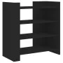 Aparador de madera de ingeniería negro 73,5x35x75 cm by , Sideboards - Ref: Foro24-848389, Price: 62,16 €, Discount: %