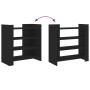 Aparador de madera de ingeniería negro 73,5x35x75 cm de , Aparadores - Ref: Foro24-848389, Precio: 65,32 €