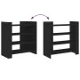 Aparador de madera de ingeniería negro 73,5x35x75 cm by , Sideboards - Ref: Foro24-848389, Price: 62,16 €, Discount: %