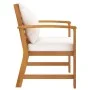 Garden chairs with cream cushion 2 pcs solid acacia wood by vidaXL, Garden chairs - Ref: Foro24-311831, Price: 216,76 €, Disc...