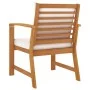Garden chairs with cream cushion 2 pcs solid acacia wood by vidaXL, Garden chairs - Ref: Foro24-311831, Price: 216,76 €, Disc...