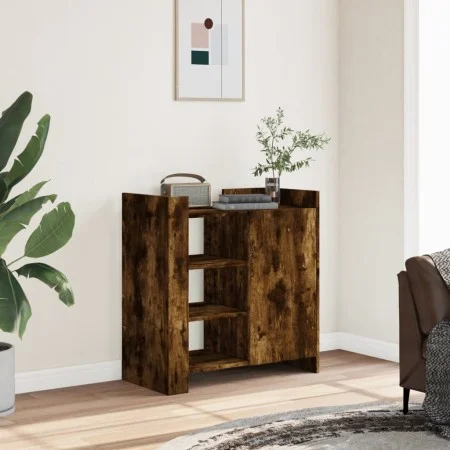 Rauchiger Eichenfurnier-Holzschrank 73,5x35x75 cm von , Sideboards - Ref: Foro24-848406, Preis: 72,37 €, Rabatt: %