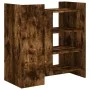 Aparador de madera de ingeniería roble ahumado 73,5x35x75 cm by , Sideboards - Ref: Foro24-848406, Price: 72,37 €, Discount: %
