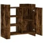 Aparador de madera de ingeniería roble ahumado 73,5x35x75 cm by , Sideboards - Ref: Foro24-848406, Price: 72,37 €, Discount: %