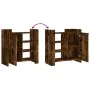 Aparador de madera de ingeniería roble ahumado 73,5x35x75 cm by , Sideboards - Ref: Foro24-848406, Price: 72,37 €, Discount: %