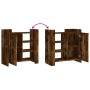Aparador de madera de ingeniería roble ahumado 73,5x35x75 cm by , Sideboards - Ref: Foro24-848406, Price: 73,52 €, Discount: %