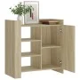 Ingeneering Holz Sideboard Eiche Sonoma 73,5x35x75 cm von , Sideboards - Ref: Foro24-848404, Preis: 69,32 €, Rabatt: %