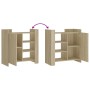 Aparador de madera de ingeniería roble Sonoma 73,5x35x75 cm by , Sideboards - Ref: Foro24-848404, Price: 70,36 €, Discount: %