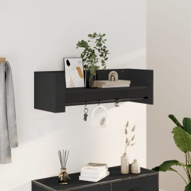 Estante de pared madera de ingeniería negro 100x35x30,5 cm by , Shelves and shelves - Ref: Foro24-848459, Price: 41,99 €, Dis...