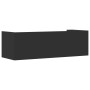 Estante de pared madera de ingeniería negro 100x35x30,5 cm by , Shelves and shelves - Ref: Foro24-848459, Price: 41,99 €, Dis...
