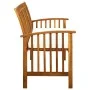 Banco de jardín con cojín madera maciza de acacia 147 cm de vidaXL, Bancos de jardín - Ref: Foro24-312134, Precio: 196,81 €, ...