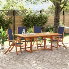 Faltbare Gartenstühle, 4 Stück Massivholz Akazie mit Textilene. von , Gartenstühle - Ref: Foro24-3279241, Preis: 294,67 €, Ra...