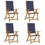 Faltbare Gartenstühle, 4 Stück Massivholz Akazie mit Textilene. von , Gartenstühle - Ref: Foro24-3279241, Preis: 294,67 €, Ra...