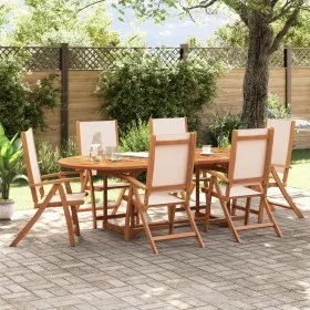 Faltbare Gartenstühle, 6 Stück Massivholz Akazie mit Textilene. von , Gartenstühle - Ref: Foro24-3279236, Preis: 444,81 €, Ra...