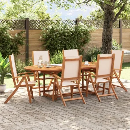 Faltbare Gartenstühle, 6 Stück Massivholz Akazie mit Textilene. von , Gartenstühle - Ref: Foro24-3279236, Preis: 443,55 €, Ra...