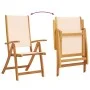 Sillas de jardín plegables 6 uds madera maciza acacia textileno by , Garden chairs - Ref: Foro24-3279236, Price: 443,55 €, Di...